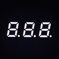 Afficheur LED professionnel à 7 segments, 3 chiffres, 0,3 pouce, lumière blanche ultra-lumineuse, anode commune, module numérique pour kits de banques d'alimentation