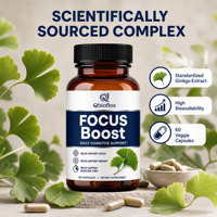 Capsules Qbioflex pour la concentration cérébrale, certifiées GMP, directement de l'usine, pour un soutien cognitif quotidien, complément stimulant la concentration pour femmes et hommes