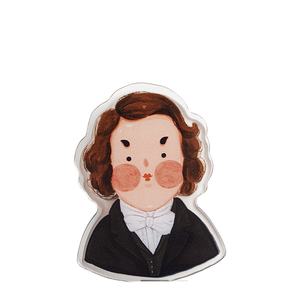 Carpeta de música de Piano de músico creativo Clip de música acrílico de dibujos animados lindo Clip de personal de cinco líneas Original - Product Image 6