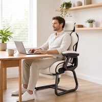 Fauteuil de gaming ergonomique en tissu rembourré, forme arquée, mousse légère, inclinable, certifié BIFMA CE EN1335, vente en gros directe usine