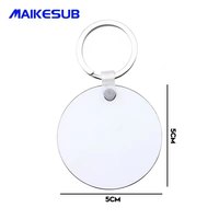 Sublimation DIY MDF Porte-clés vierge avec cadre photo Dessous de verre en bois Objets décoratifs pour clés vierges de sublimation