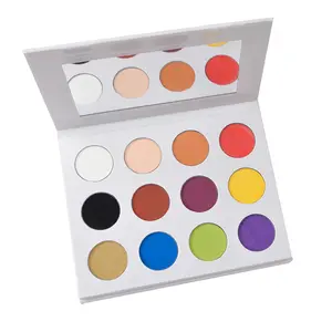 Paleta de sombras personalizada, paleta de embalagem de maquiagem personalizada de alta qualidade em estoque, à prova d'água, 99 cores, sombra para os olhos