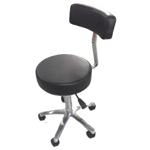 Master Chair Hairdressing Master Tailoring Practical Rotating Round Seat Wholesale Modern Leather Rolling Height Salon Stool
