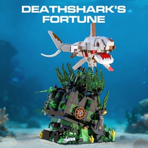 66160 Tiburón <span class=keywords><strong>Muerte</strong></span>, Tema Animal <span class=keywords><strong>y</strong></span> Natural, 1014 Piezas, Bloques de Construcción Educativos DIY, Modelo de Plástico ABS, Juguete de Regalo para Niños - Product Image 2