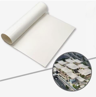 Membrane en tissu PTFE FH1350 de qualité architecturale, enduite de fibre de verre, ininflammable, autonettoyante, translucide, pour toiture tendue