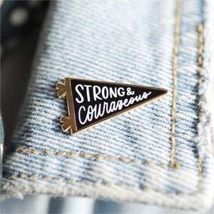 เข็มกลัดโลหะลายธงแวววาวเข็มกลัดอะนิเมะแบบแข็งเคลือบผิวแบบนุ่ม - Product Image 2