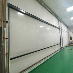Écran de patio motorisé Zip Track Screen Outdoor PVC TPU Clear Color Sunshade Zip Screen - Product Image 2