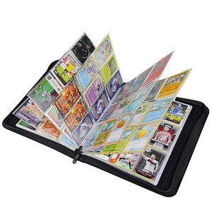 Classeur de cartes à collectionner sur mesure à 9 pochettes, en cuir PU imperméable, avec 4 pochettes pour 900 cartes et documents - Product Image 2