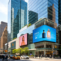 Afficheur numérique LED couleur plein écran extérieur 5 mm, résolution 4K, étanche IP66, HDR10, profondeur de couleur 16 bits, publicité commerciale