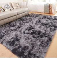 Tapis INS Minimaliste Nordique Couleur Unie en Fourrure Soyeuse Style Instagram Lavable en Machine pour Chambre à Coucher, Canapé, Chambre Pleine Taille, Chevet, Baie