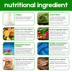 Formule Beauté au Collagène Saveur Fraise Probiotiques Peptides de Collagène Super Beauté Verts Éclat de la Peau Superaliment Verts <span class=keywords><strong>en</strong></span> Poudre - Product Image 3