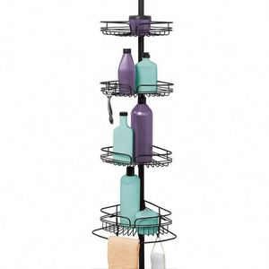 Magic Telescopic Shower Rack 4 <b>Corner</b> Shelves With No Drilling Bathroom Shower <b>Corner</b> Shelf - Product Image 6