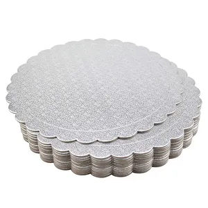 Bảng bánh trống vòng tròn các tông cơ sở bảng bánh vòng trắng 6 8 10 giấy bìa thực phẩm hoặc bảng bánh tùy chỉnh 12 inch