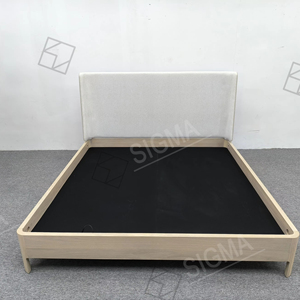 Cama doble de madera maciza superventas precio directo de fábrica almacenamiento ecológico cama <span class=keywords><strong>marital</strong></span> para dormitorio principal - Product Image 2