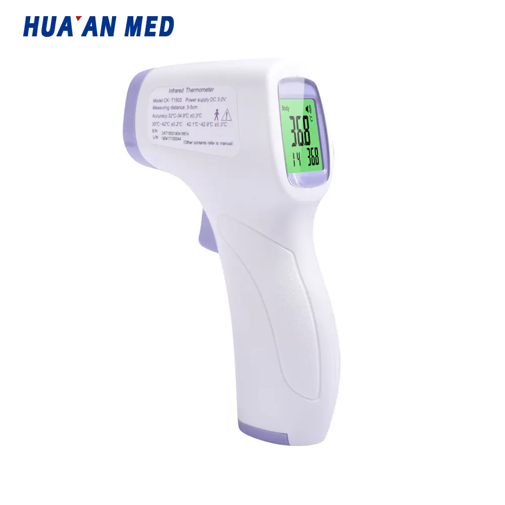 HUA'AN MED ısı tabancası temassız tip dijital termometreler kızılötesi alın termometresi