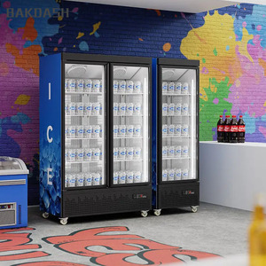 Refrigerador de bebidas de supermercado comercial Vitrina Refrigerador Congelador de cubitos de hielo <span class=keywords><strong>Expositor</strong></span> vertical - Product Image 3