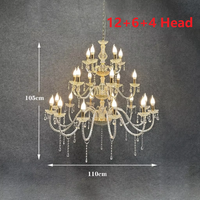 Lustre de mariage en acrylique or et argent, décoration de plafond pour scène de cérémonie, luminaire suspendu pour fête et mariage