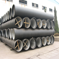 Meilleur choix DN80-1200mm Tuyau en fonte ductile à raccordement par emboîtement, revêtu de bitume pour les infrastructures de canalisations souterraines