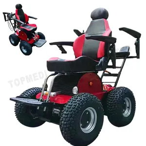 CE全地形移动踏板车越野电动轮椅4轮户外沙滩轮椅英国
