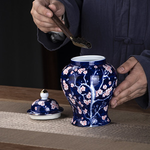 <span class=keywords><strong>Vaso</strong></span> di porcellana blu e bianco del barattolo dello zenzero dell'ornamento di natale cinese <span class=keywords><strong>per</strong></span> la decorazione domestica - Product Image 5