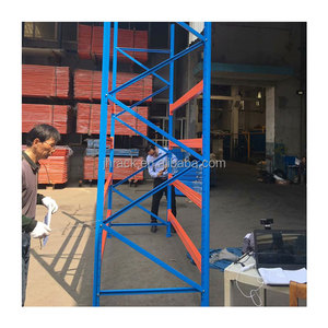 Sıcak satış yüksek yükleme kapasitesi çok seviyeli çelik depolama rafı depolar için ağır hizmet tipi dik palet rafı indirim - Product Image 3