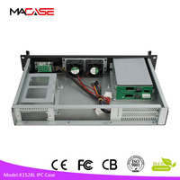 Casing Server penyimpanan bodi pendek 1,5u terpasang di rak grosir HDD Bays Mini ITX sasis aluminium faktor bentuk MicroATX harga rendah