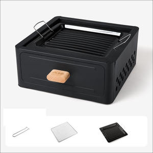 Household Camping Yard Square Charcoal Barbecue Grill Portable Outdoor Stove for Cooking Tea and <b>BBQ</b> - Product Image 2