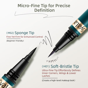 Chất Lượng Cao Không Thấm Nước Màu Đen Bút Kẻ Mắt Dạng Lỏng Dài Mặc Nhanh Chóng Khô Bút Kẻ Mắt Bút Cho Mắt - Product Image 3