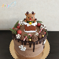 Gula HALAL Food Grade untuk Hiasan Kue Natal, Bentuk Rusa, Stok Grosir Produsen, Perlengkapan Dekorasi Kue