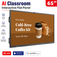 4K UHD Smart Interactief LCD Touchscreen Flat Panel Whiteboard Interactief Bord voor Onderwijs en Bedrijfsdoeleinden