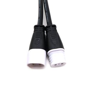 Flacher 2-poliger Stecker LED-Streifen Licht Außen strom versorgung Anschluss Solar kabel Anschluss kabel - Product Image 4