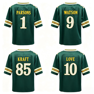 Qualité supérieure, cousu sur mesure, personnalisable # 9 WATSON # 85 KRAFT # 1 <span class=keywords><strong>PARSONS</strong></span> # 10 LOVE Maillot de football américain - Product Image 1