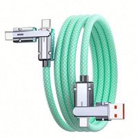 Nouveau câble en silicone, chargeur multifonction, câble USB, câble de charge rapide, adaptateur type-C, échantillon gratuit
