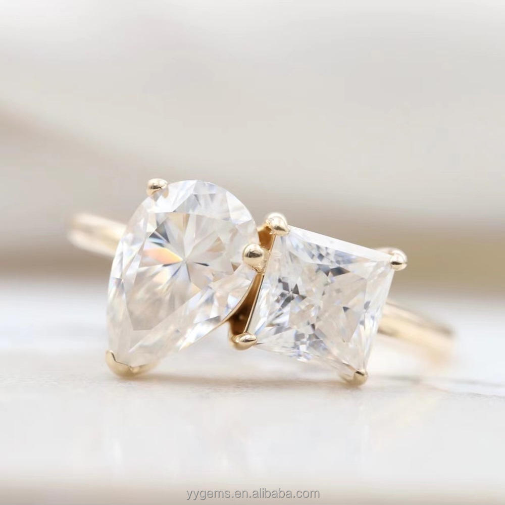 Pear&amp;Square(18K สีเหลือง)