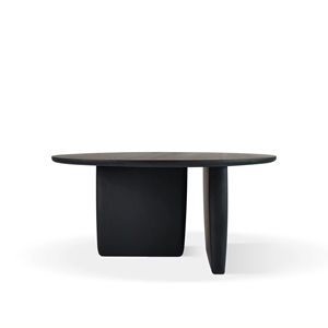 Personnalisation commerciale 1.35 1.5m Table à manger ronde en bois massif pour Dubaï - Product Image 1