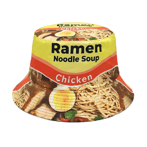 مظلة للرجال والنساء عصرية متعددة الاستخدامات للأماكن الخارجية مع فراخ مطبوعة رامين قبعة شوربة معكرونة مصنوعة من جيرسي مريح - Product Image 1