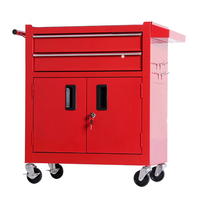 Boîte à outils de barbier chariot de salon de beauté noir poste de travail de tatouage