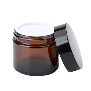 Jar Amber 8 Oz Plastic Jars With Lids Factory Price 8 Oz Powder Jar Round Shape Black Plastic Cosmetic Cream Amber Jar With Lid
