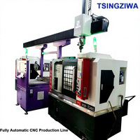 Línea de Producción CNC Totalmente Automática Serie HZ de Tsingziwa, Solución Llave en Mano con Carga Robótica, Producción Desatendida 24/7, 50 Piezas/H