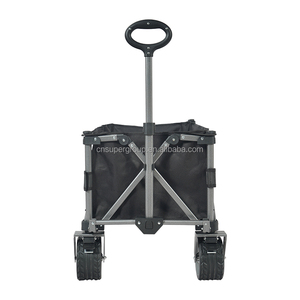 Hitree 4 Rodas Amigos Carrinho De Compras De Piquenique <span class=keywords><strong>Beach</strong></span> Wagon Acampamento Ao Ar Livre Praia Wagon Carrinho Dobrável Portátil Pequeno - Product Image 1