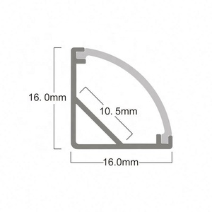 Máng Đèn LED Với Bộ Khuếch Tán Phụ Kiện Nhôm Tấm Ốp Đèn LED Cho Tủ Hồ Sơ Nhôm Bán Chạy 1616Mm - Product Image 5