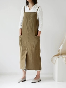 <span class=keywords><strong>Tablier</strong></span> en coton tendance pour la maison, la cuisine, le jardinage, le travail, robe de travail pour femmes, <span class=keywords><strong>tablier</strong></span> de cuisine, <span class=keywords><strong>tablier</strong></span> de restaurant - Product Image 4