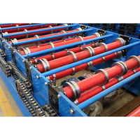 Machine de traitement de tôles métalliques pour panneaux muraux en acier coloré haute vitesse 1090, largeur de matière première 1250 mm, laminage 0,5-0,75 mm