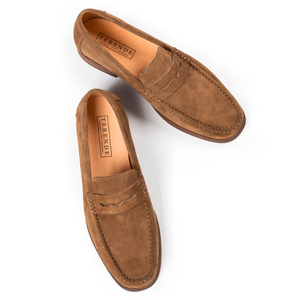 Collection été 2024, mocassins pour hommes en cuir de vachette véritable vintage confortables, mocassins en daim de haute qualité, style à enfiler - Product Image 3