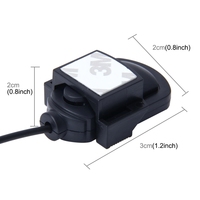 MICRÓFONO EXTERNO INALÁMBRICO ESTÉREO CON CLIP PARA CUELLO, NEGRO, CONECTOR DE 3.5MM PARA AUDIO DE COCHE, GPS, DVD, RADIO