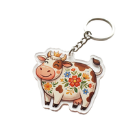 Vente directe d'usine, porte-clés en acrylique en forme d'animal, souvenir de réunion annuelle de l'entreprise