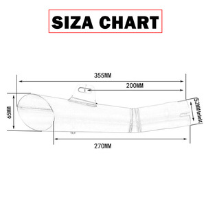 CHMotor Échappement universel pour moto GP, tuyau de motocross, échappement, silencieux de course pour R6 R3 MT09 Pitbike <span class=keywords><strong>ATV</strong></span> - Product Image 2