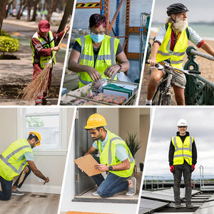 जे एंड एल 2025 ओएम वर्कवियर वर्दी सुरक्षा काम जैकेट वाटरप्रूफ वर्षाकोट सुरक्षात्मक बनियान जैकेट के लिए - Product Image 4