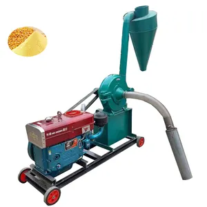 Medium toothed disc grinder self-priming feed grain grinder corn cob grinder