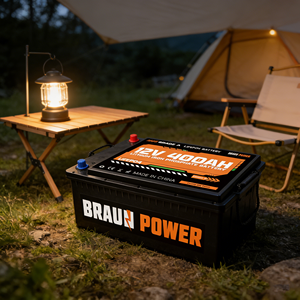 Batterie au sodium <span class=keywords><strong>Braun</strong></span> Power 12V 400Ah AKKU à décharge profonde, la plus récente de 2026, pour systèmes d'énergie solaire et stockage d'énergie domestique - Product Image 5